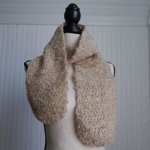 Vintage Textured Tan Scarf